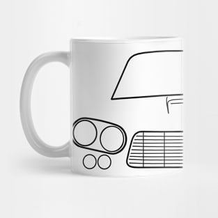 Gordon Keeble 1960s classic British car black outline graphic Mug